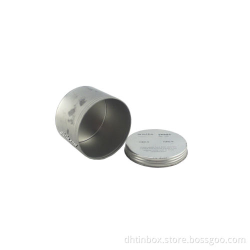 seamless tea tin, screw lid tea can, airtight tea container
